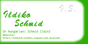 ildiko schmid business card